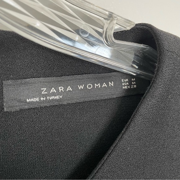 Zara Black Dress with Fringe - Picture 4 of 5